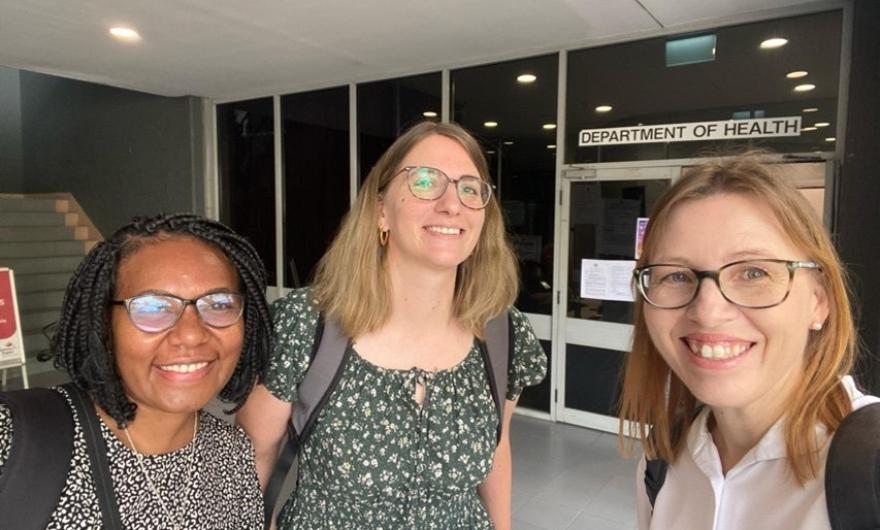 Team in PNG visit