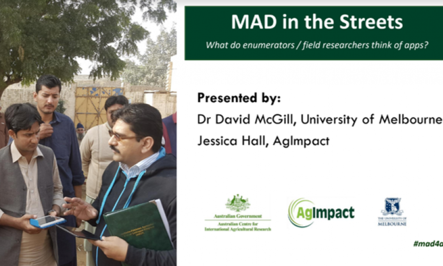 Front slide of MAD in the streets presentation.
