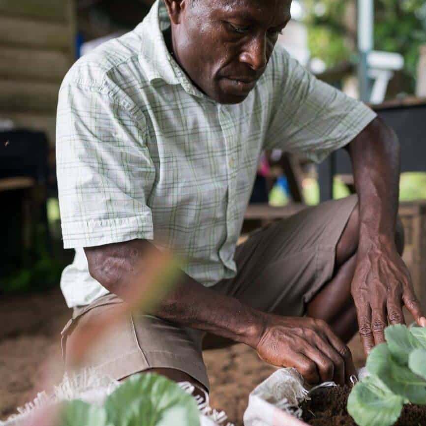 Clarence Kina from Halia Village, on Buka island, Bougainville